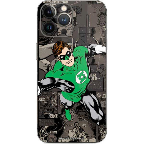 DC Comics Green Lantern Vintage Action Pose Pattern iPhone 13 Pro Max Skin